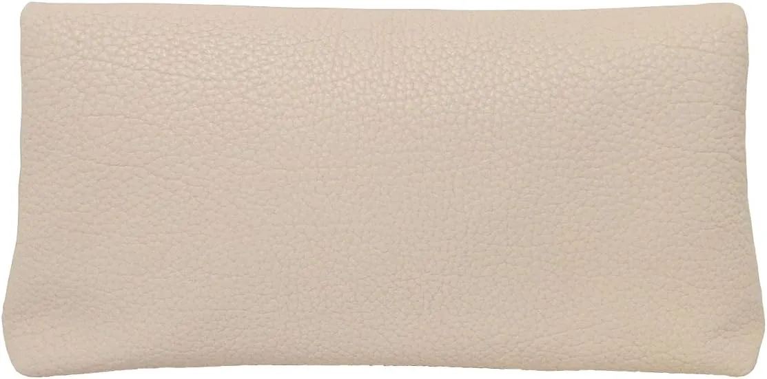 JNB Faux Leather Oversize Foldover Clutch