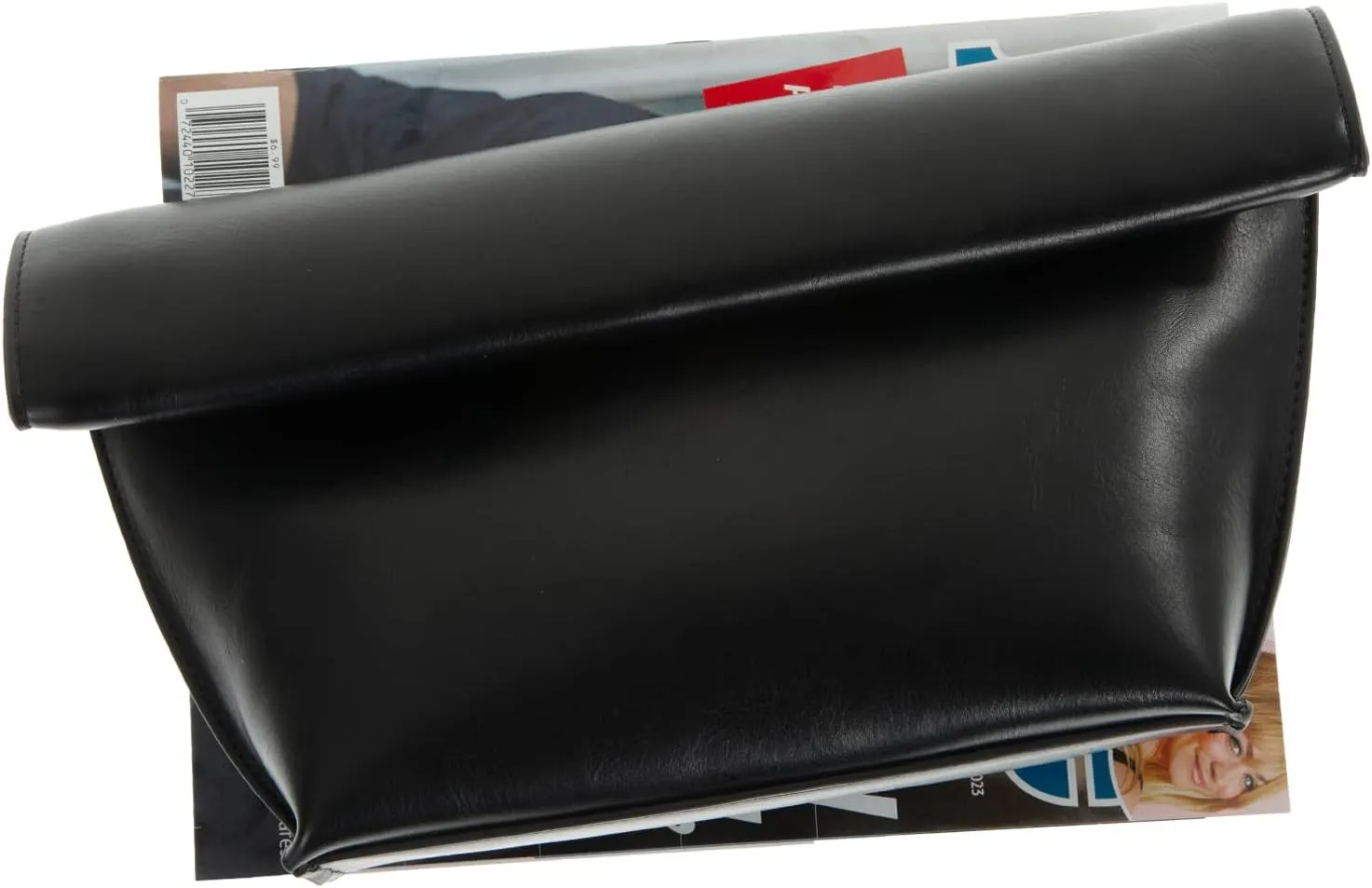 JNB Faux Leather Oversize Foldover Clutch