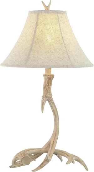 JONATHAN Y JYL6305B Antler 27.5" Rustic Resin LED Table Lamp, Traditional for Bedroom, Living Room, Office, Kids Room, Entryway, College Dorm, Bookcase, LED Bulb Included, Beige