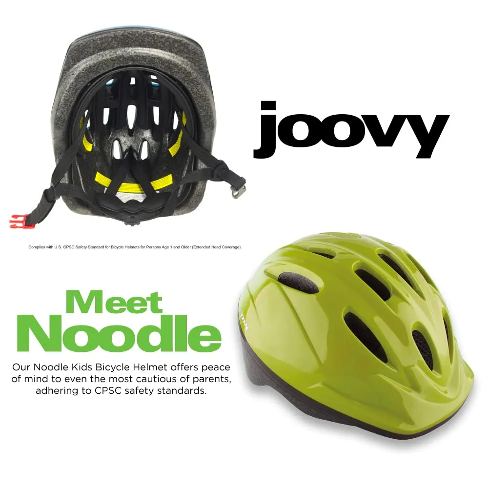 Joovy Noodle Multi-Sport Helmet XS-S, Kids Adjustable Bike Helmet, Greenie