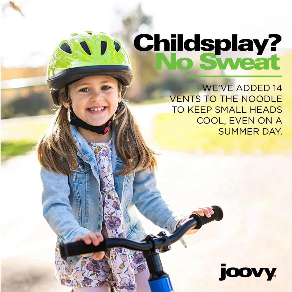 Joovy Noodle Multi-Sport Helmet XS-S, Kids Adjustable Bike Helmet, Greenie