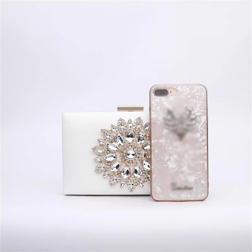 JSEIAJB Diamond-encrusted Dinner Hand Bag Single Shoulder Cross-body Chain Small Bag Cross-body Bag