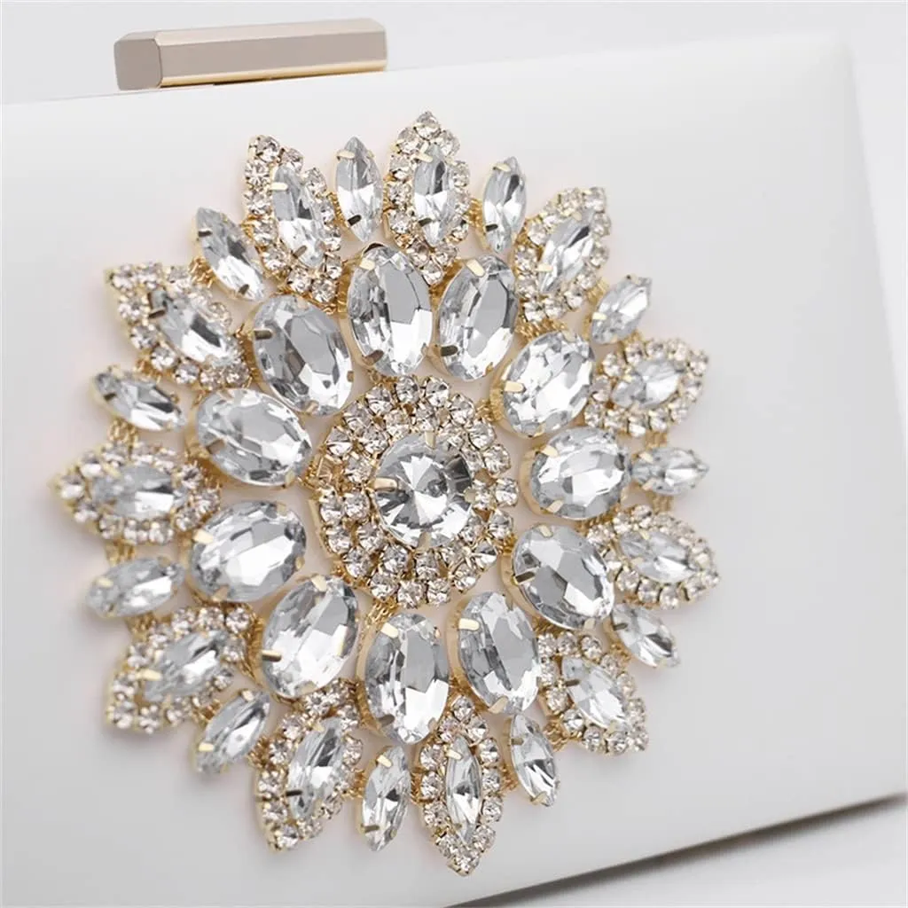 JSEIAJB Diamond-encrusted Dinner Hand Bag Single Shoulder Cross-body Chain Small Bag Cross-body Bag