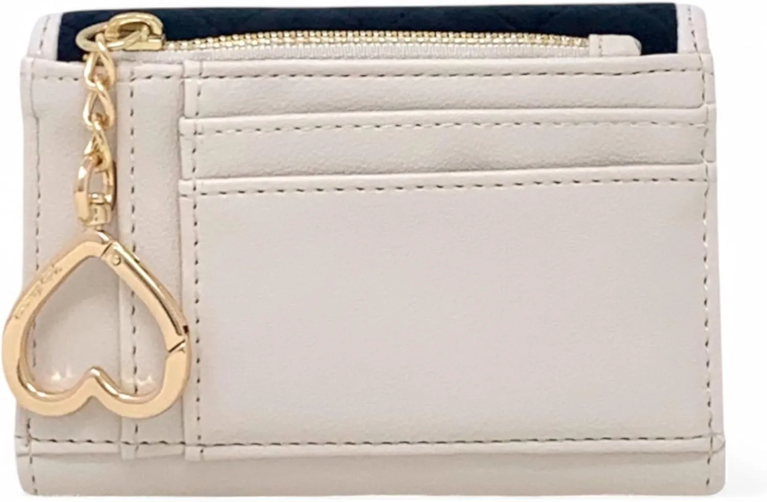 Juicy Couture Women's Double Sided Trifold Wallet with Keyring (Royal Couture Liquorice)