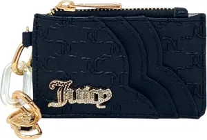 Juicy Couture Women's Elongated Card Case with Clip (Bling Bling Liquorice)