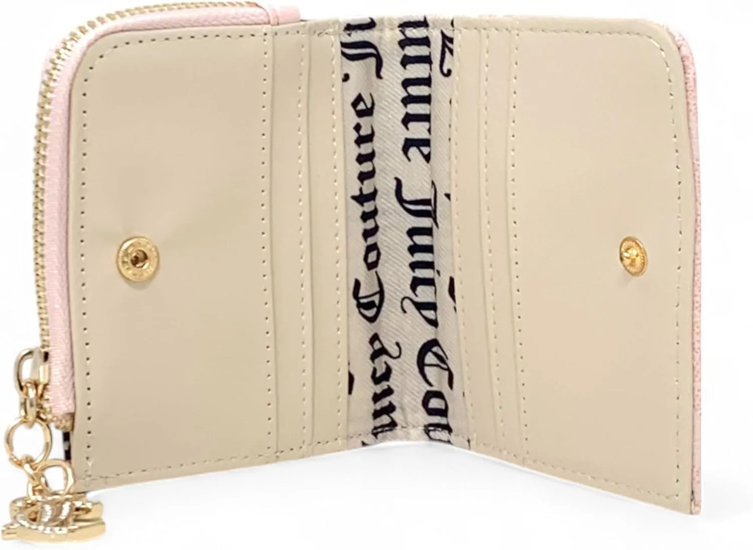 Juicy Couture Women's L Zip Card Case Wallet (Fashion Statement Powder Blush)