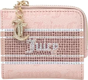 Juicy Couture Women's L Zip Card Case Wallet (Fashion Statement Powder Blush)