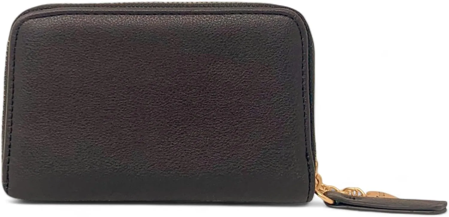 Juicy Couture Women's Medium Double Zip Around Wallet (Dusty Blush/Chocolate)