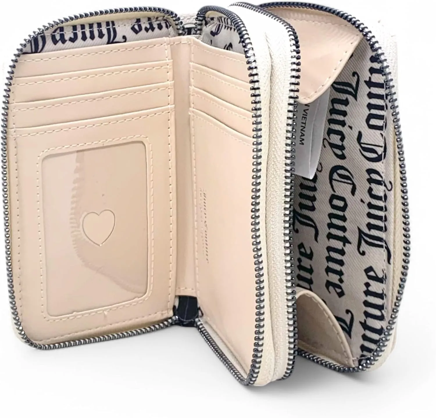 Juicy Couture Women's Medium Double Zip Around Wallet (Good Times Crystal)