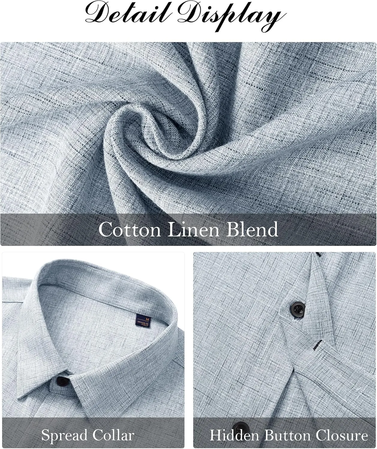 J.VER Men's Linen Shirts Casual Short Sleeve Button Down Shirt Beach Summer Vacation Holiday Wedding Cotton Tops