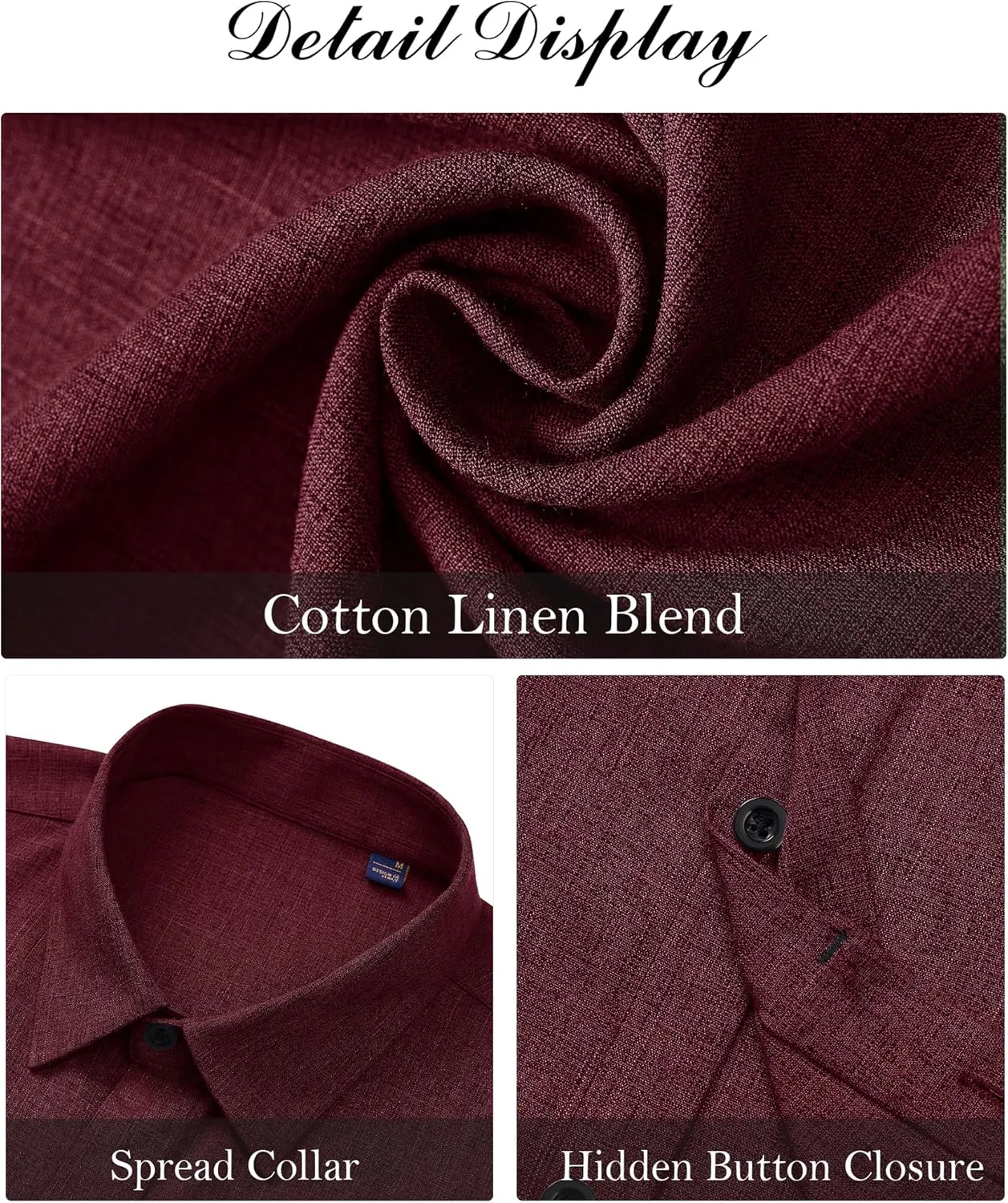 J.VER Men's Linen Shirts Casual Short Sleeve Button Down Shirt Beach Summer Vacation Holiday Wedding Cotton Tops
