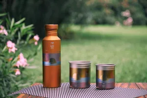 Keith Titanium Artistry Collection: Artisan Bottle and Mug Series (Ti3530 Artisan Sunset Glow Bottle)