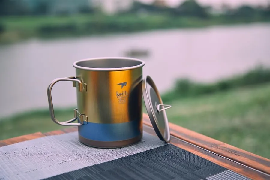 Keith Titanium Artistry Collection: Artisan Bottle and Mug Series (Ti3534 Artisan Mug (An Unplanned Trip))