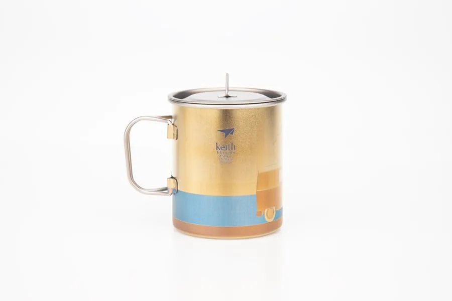 Keith Titanium Artistry Collection: Artisan Bottle and Mug Series (Ti3534 Artisan Mug (An Unplanned Trip))