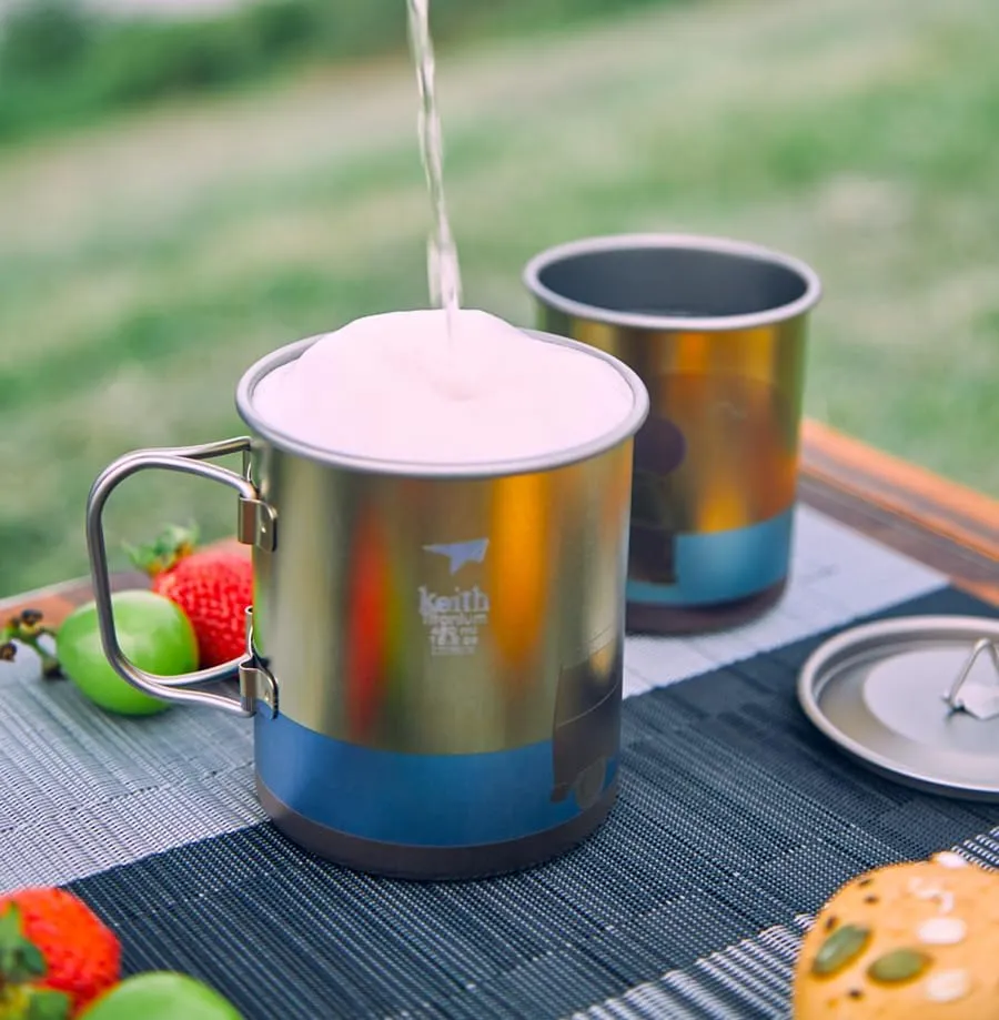 Keith Titanium Artistry Collection: Artisan Bottle and Mug Series (Ti3534 Artisan Mug (An Unplanned Trip))