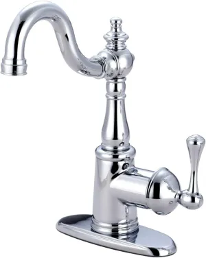 Kingston Brass KS7491BL English Vintage Bar Faucet, Polished Chrome, 11.06 x 6.25 x 2.38