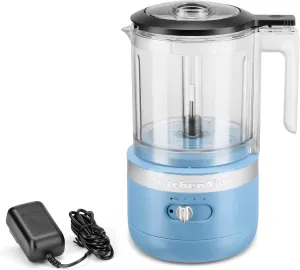KitchenAid 5 Cup Cordless Food Chopper, Blue Velvet