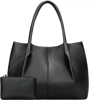 KKXIU Tote Bag for Women Vegan Leather Shoulder Purse Large Capacity Travel Bag