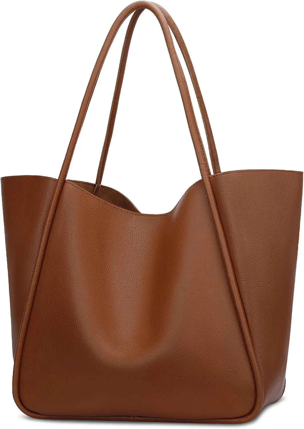 KKXIU Tote Bag for Women Vegan Leather Shoulder Purse Large Capacity Travel Bag