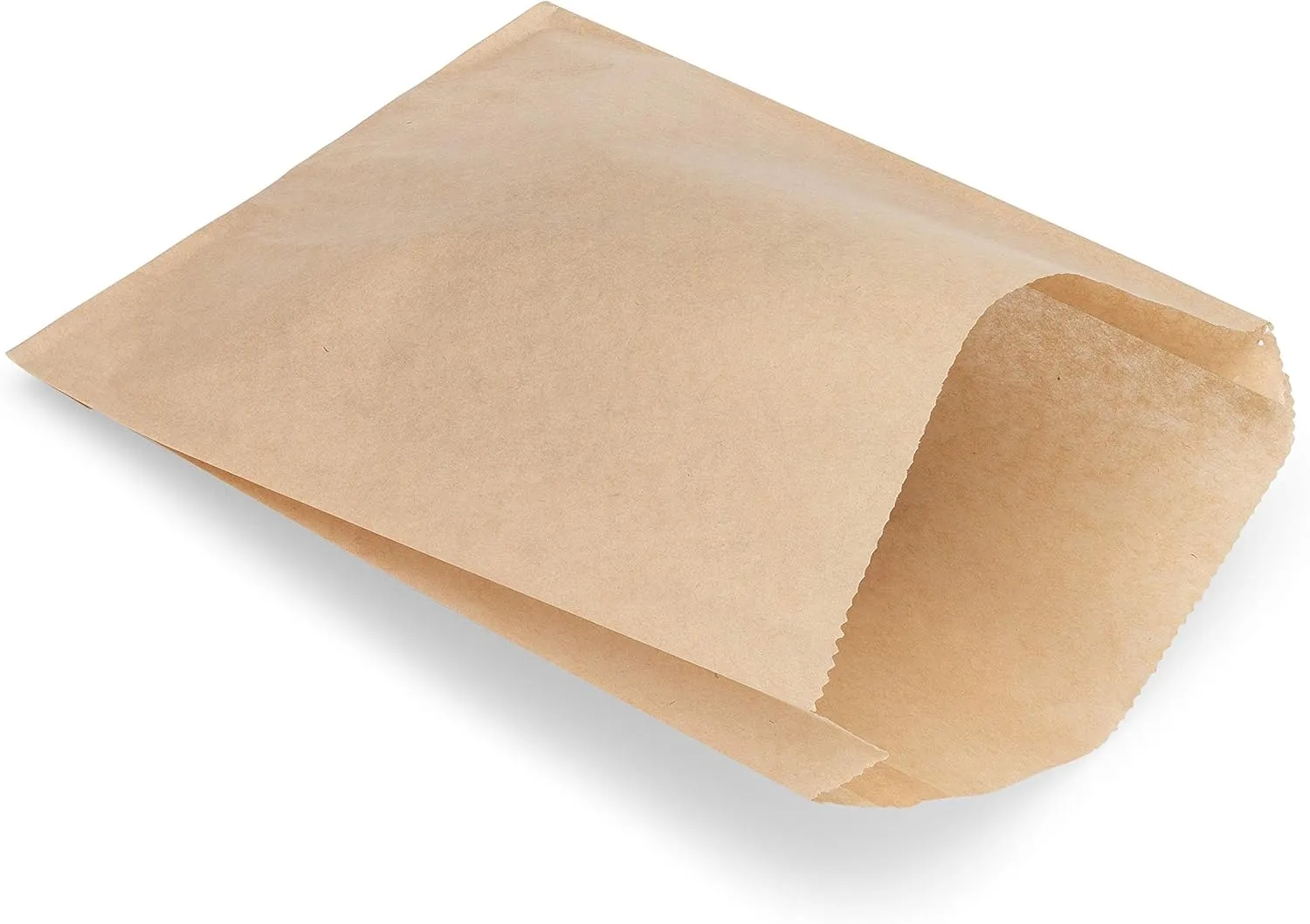 Kraft Paper Sandwich Style Bags (200) 6"x 1"x 8" Dry Wax Grease Resistant Bags. Perfect for Sandwiches, Cookies, Pastries, Take Out, and Gifts. Made in USA.