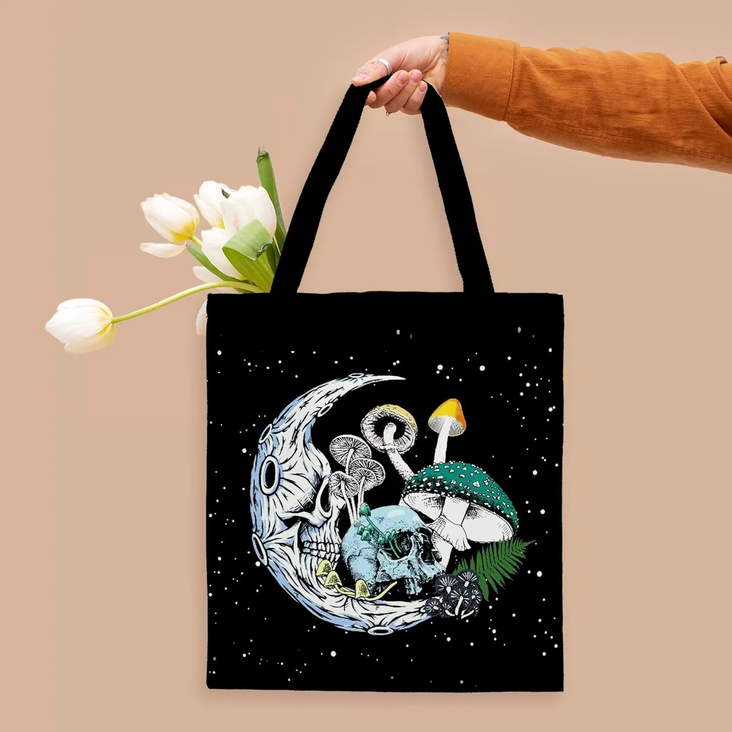 Kunlisa Dead Moth Tote - Goth Bag for Women