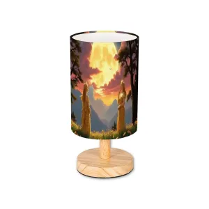 Ladies of the Moon Cylindrical Table Lamp