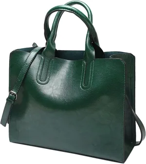 Ladies Shoulder Bag Fashion Solid Color Vintage Zipper Large Capacity Shoulder Handbag Womens Shoulder Bags (RD2, One Size)