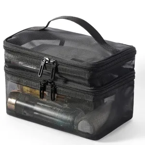 Lakelyn | Double Layer Large Mesh Travel Cosmetic Bag