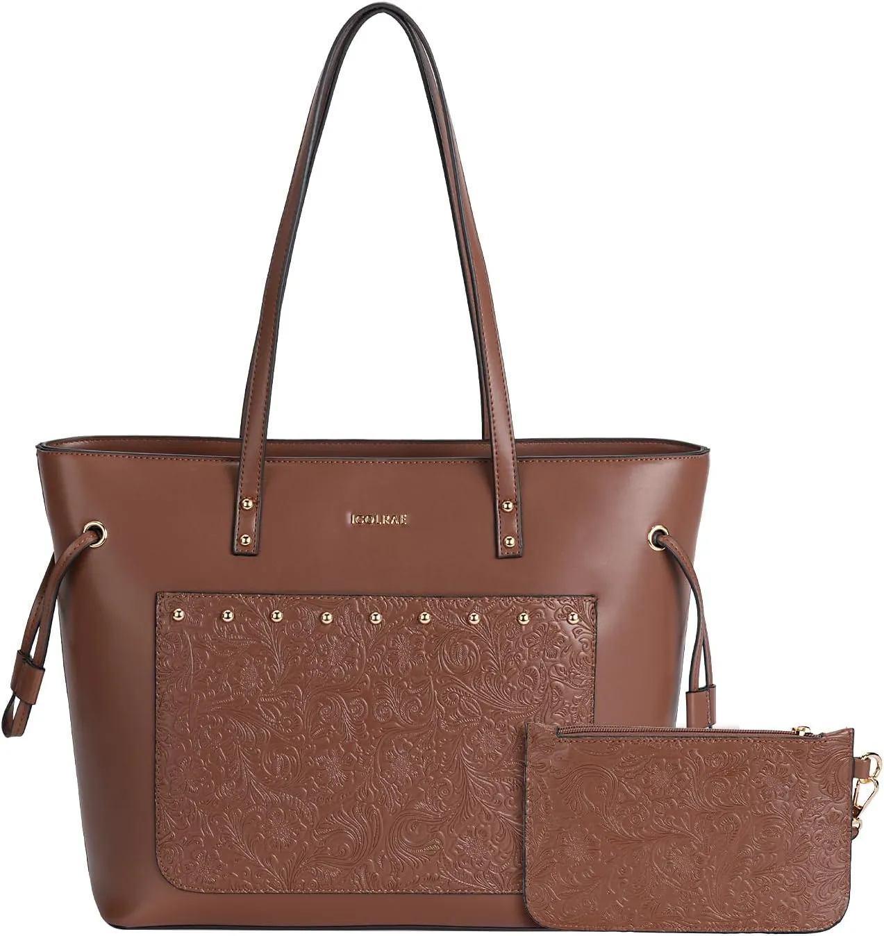 Laptop Handbags For Women Designer Fashion Purses Tote Bag Vegan Leather Shoulder Bag Work Bags Office Travel