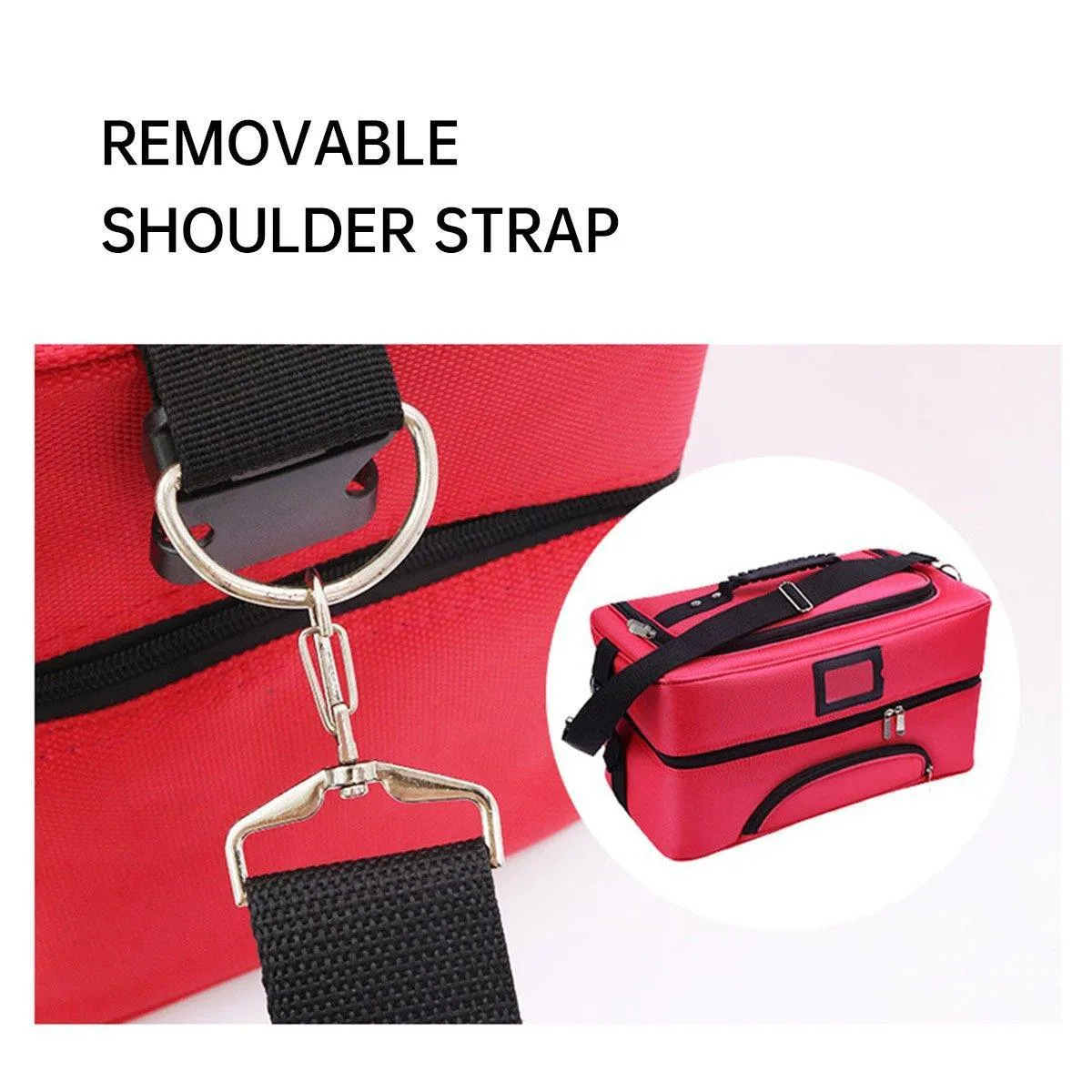 Large Capacity Multi Layer Portable Makeup Bag Multi Functional Beauty Toolbox