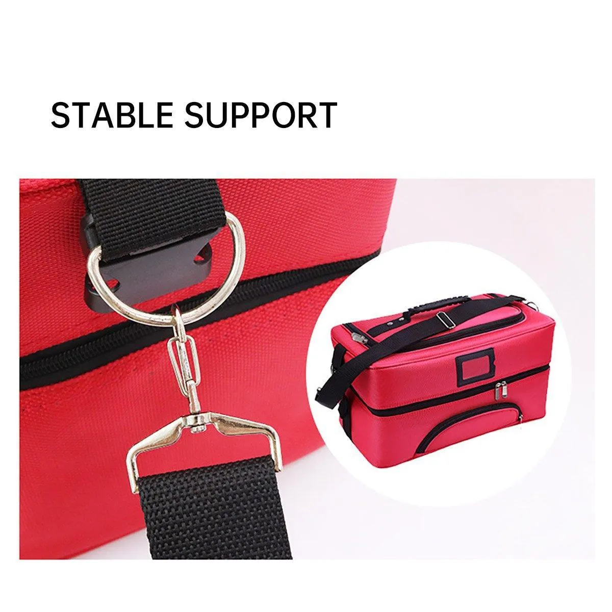 Large Capacity Multi Layer Portable Makeup Bag Multi Functional Beauty Toolbox