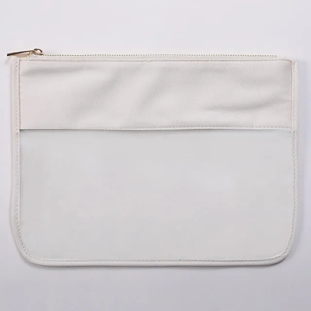 Large Capacity Transparent Short Trip Storage Cosmetic Bags