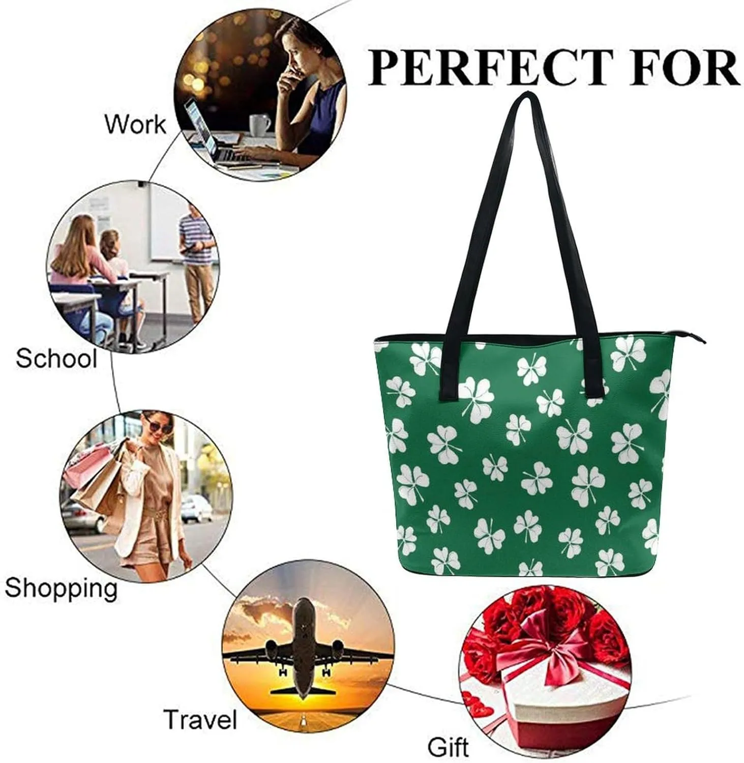 Large Capacity Work Tote Bag Handbag Waterproof Big Shoulder Commuter Bag