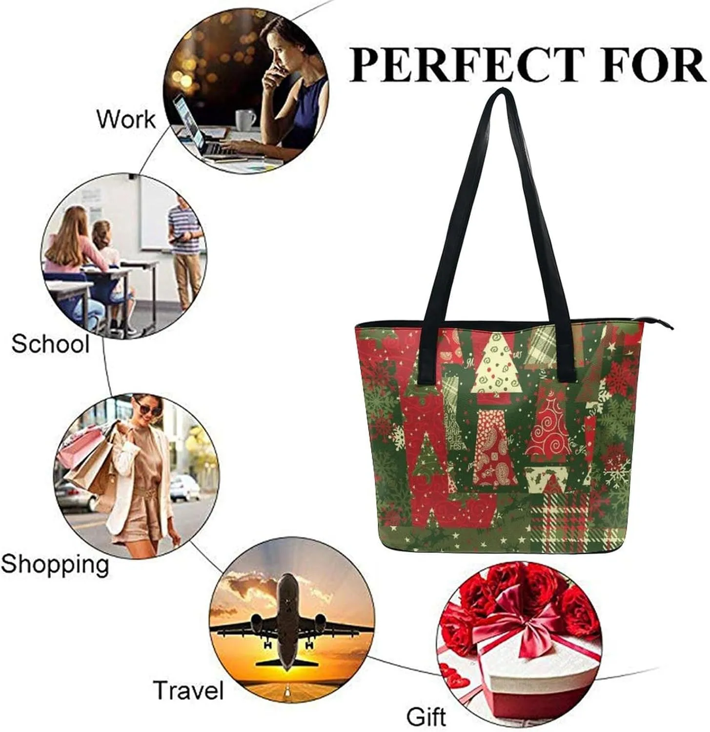 Large Capacity Work Tote Bag Handbag Waterproof Big Shoulder Commuter Bag
