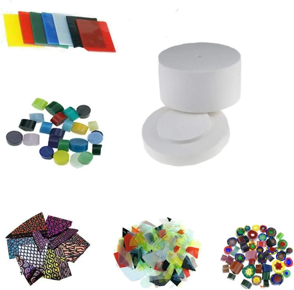 Large Microwave Kiln Kit 5 Bags Fusing Glass & Large Kiln for Glass Fusing