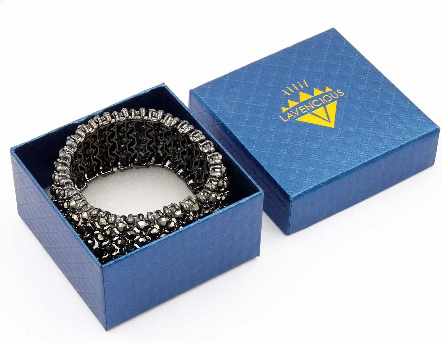 Lavencious Tennis Rhinestone Stretch Bridal Bracelets Evening Party Jewelry For Women Stretch Bracelets