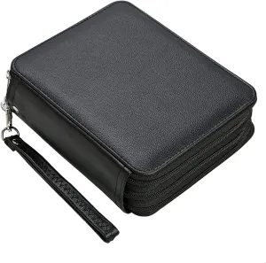 Lbxgap PU Pencil Case - 72 Slots Colored Pencil Case Organizer with Zipper for Watercolor Pens, Pencil Case Organizer for Artist