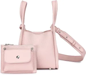 Leather Tote Bag Slouchy Handbag with Zipper Stylish for Women's