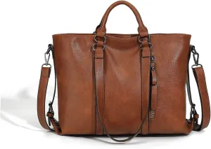 Leather Tote Handbags for Women Purse Hobo Shoulder Work Satchel Top Handle Large Bag