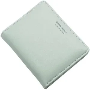 Leather Wallet Pu Leather Women's Wallet Fashion Short Purse Clutch for Girls Students Large Capacity Portable Coin Pocket Large Capacity (Bu 2,9x11cm)