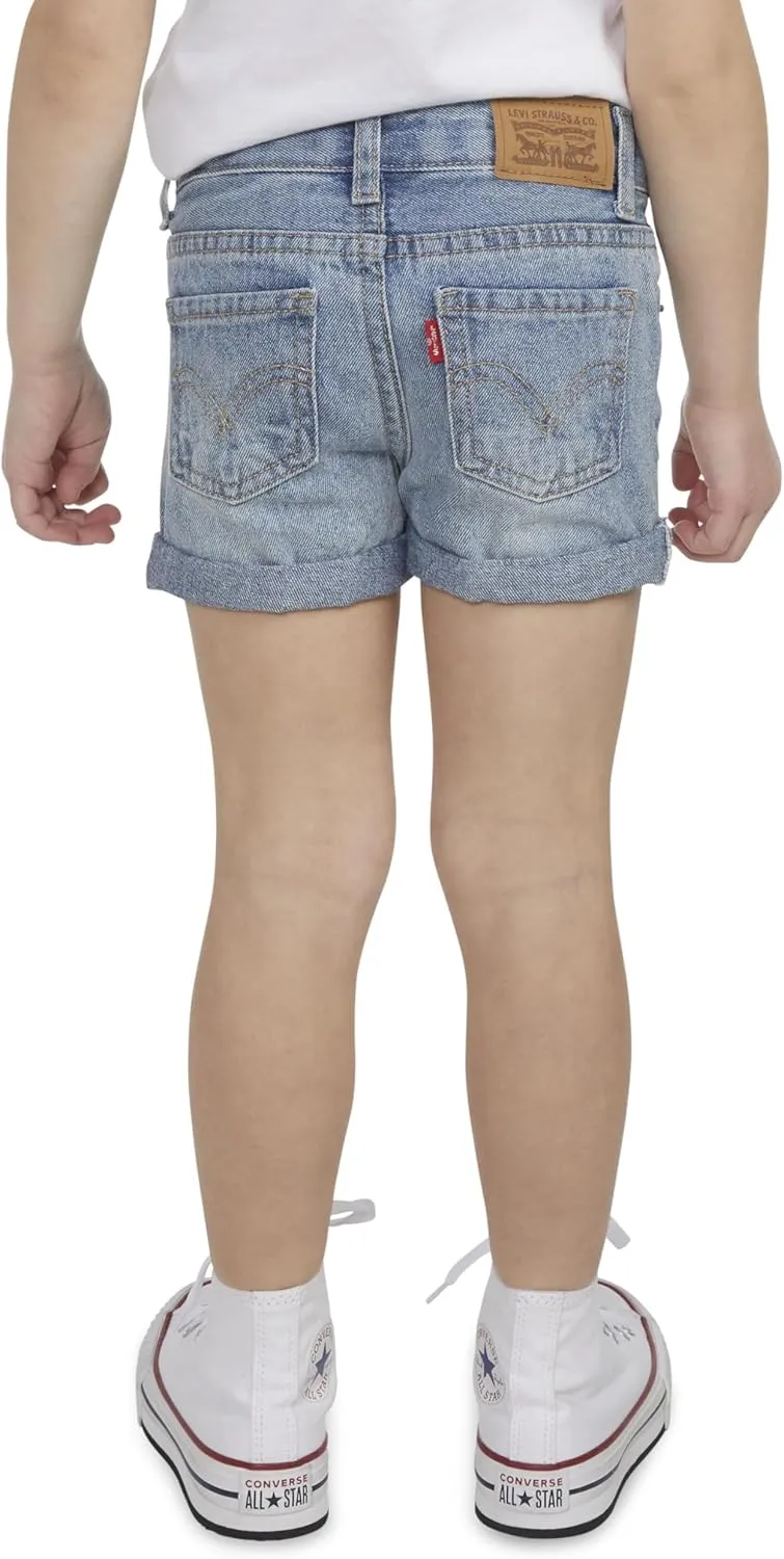 Levi's Girls' Girlfriend Fit Denim Shorty Shorts