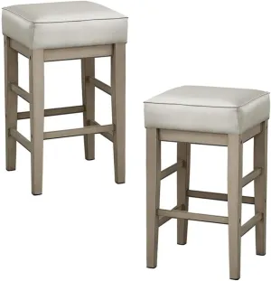 Lexicon Wrigley Counter Height Stool (Set of 2), 26" SH, White