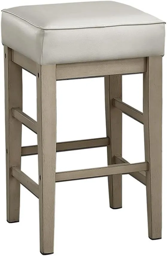 Lexicon Wrigley Counter Height Stool (Set of 2), 26" SH, White
