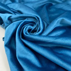 Light Blue Viscose Velvet - Sample
