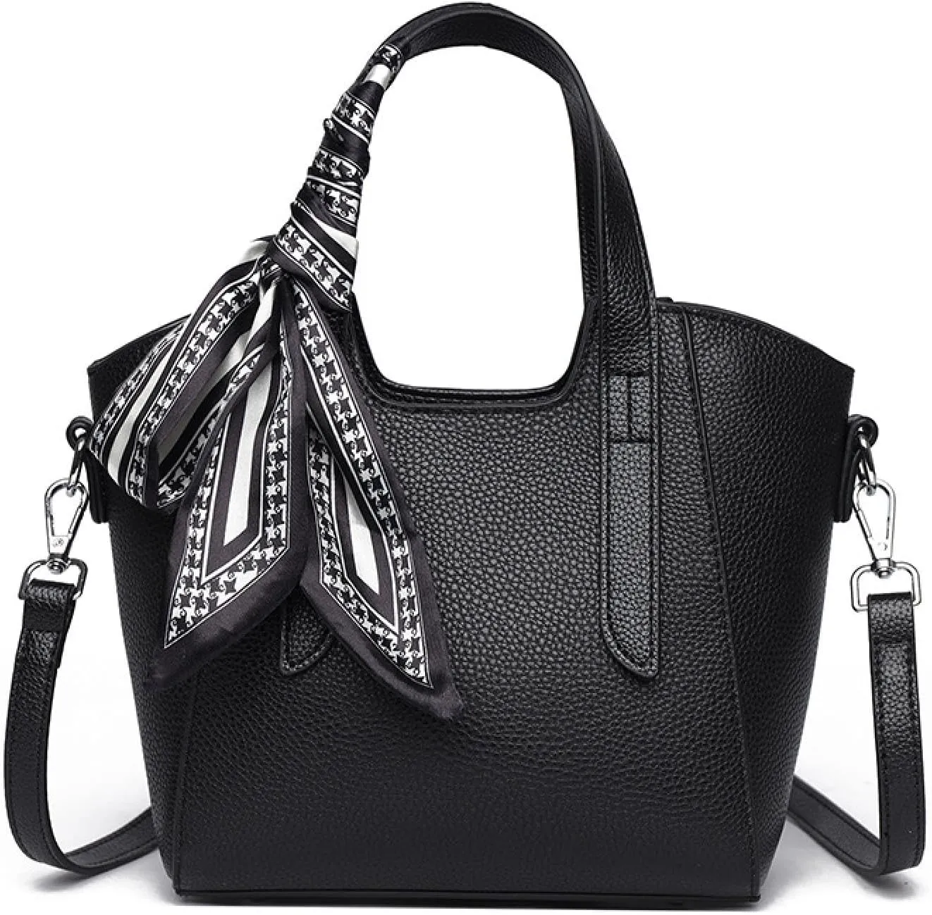 Light luxury fashion tote bag, large capacity women's shoulder handbag, high-quality leather women's bag