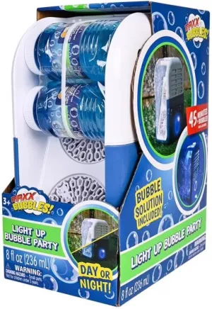 Light Up Bubble Party Machine – Bubble Blower for All Ages, 20000  Bubbles Per Minute, Long Lasting Rechargeable Bubble Maker, Pool Party Bubbles, Portable Carrying Handle, Included Bubble Solution