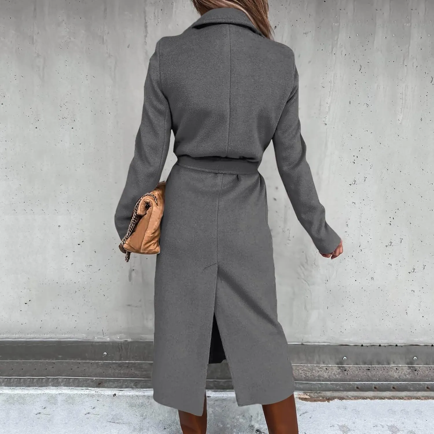 Lightweight Trench Coat Women Jacket Loose Fitting Warm Winter Outwear Fashion Lapel Jacket Coats Short Trench Coat