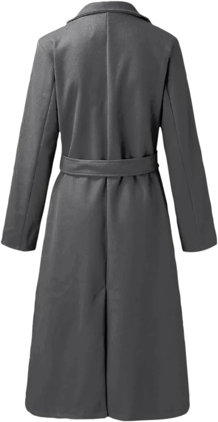 Lightweight Trench Coat Women Jacket Loose Fitting Warm Winter Outwear Fashion Lapel Jacket Coats Short Trench Coat