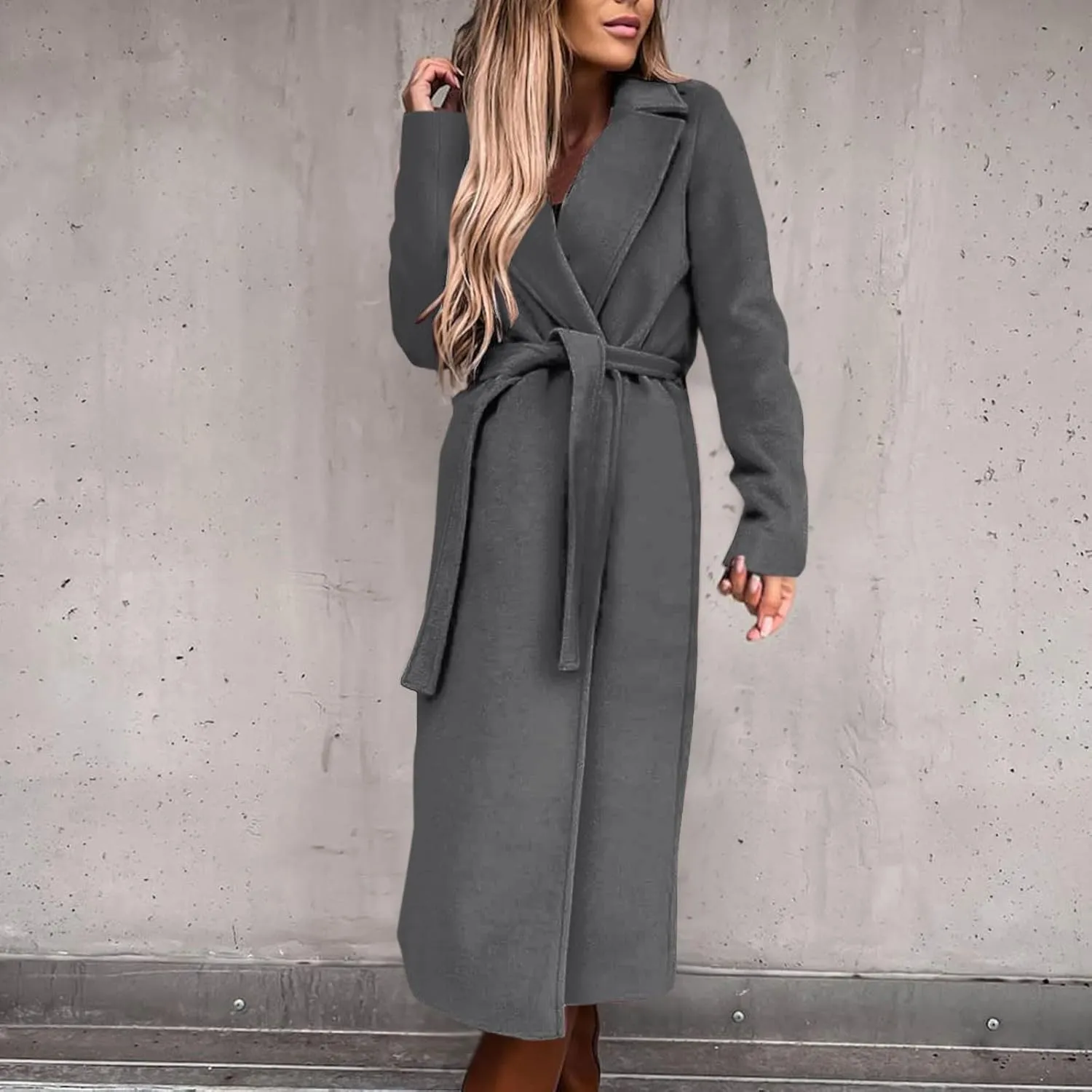 Lightweight Trench Coat Women Jacket Loose Fitting Warm Winter Outwear Fashion Lapel Jacket Coats Short Trench Coat