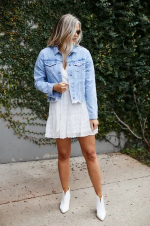 Lincoln Distressed Denim Jacket